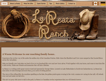 Tablet Screenshot of lareataranch.com